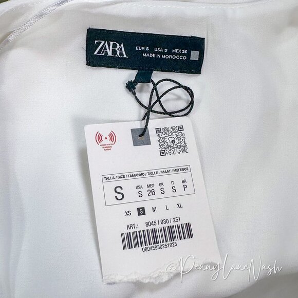 ZARA with Asymmetric Crepe Vest Jumpsuit Ecru - Picture 7 of 11